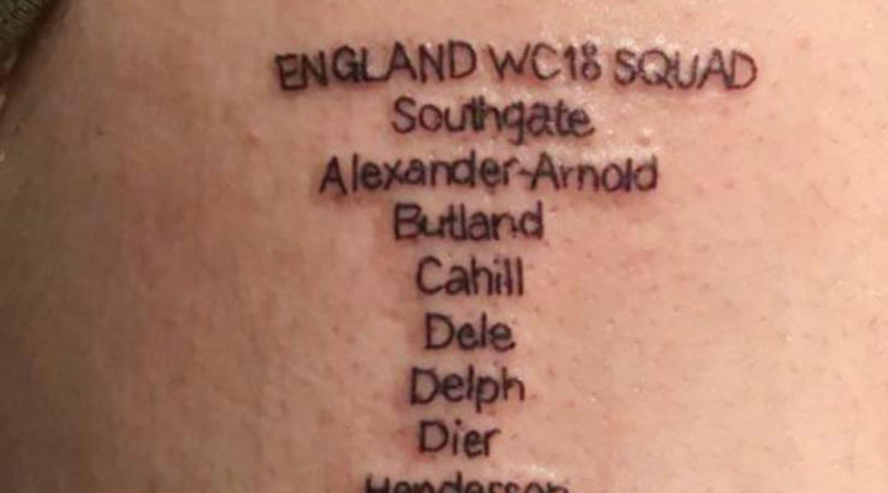 England tattoo