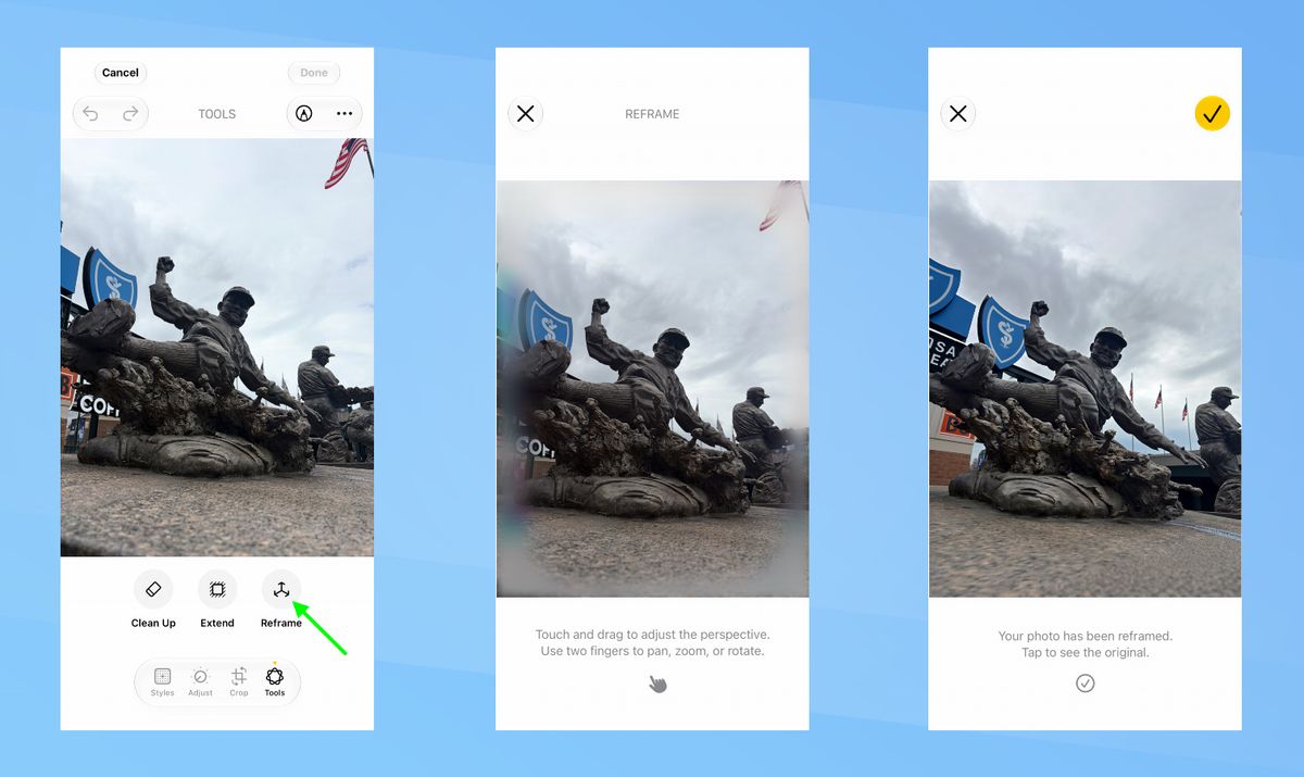 iOS 27 - Shift the perspective of your photos.
