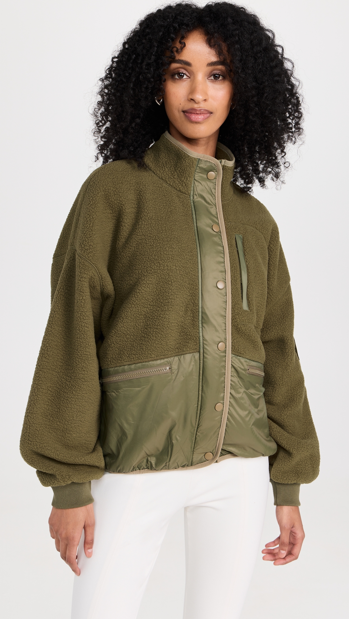 Drapey Sherpa Buick Jacket