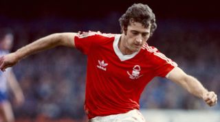 NOTTINGHAM, UNITED KINGDOM: Forest striker Trevor Francis in action during a First Division match between Brighton and Hove Albion and Nottingham Forest at the Goldstone Ground on March 29, 1980 in Brighton, England (Photo by Allsport UK/Getty Images)