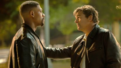(L-R) Aaron Pierre and Kyle Chandler in "Lanterns"