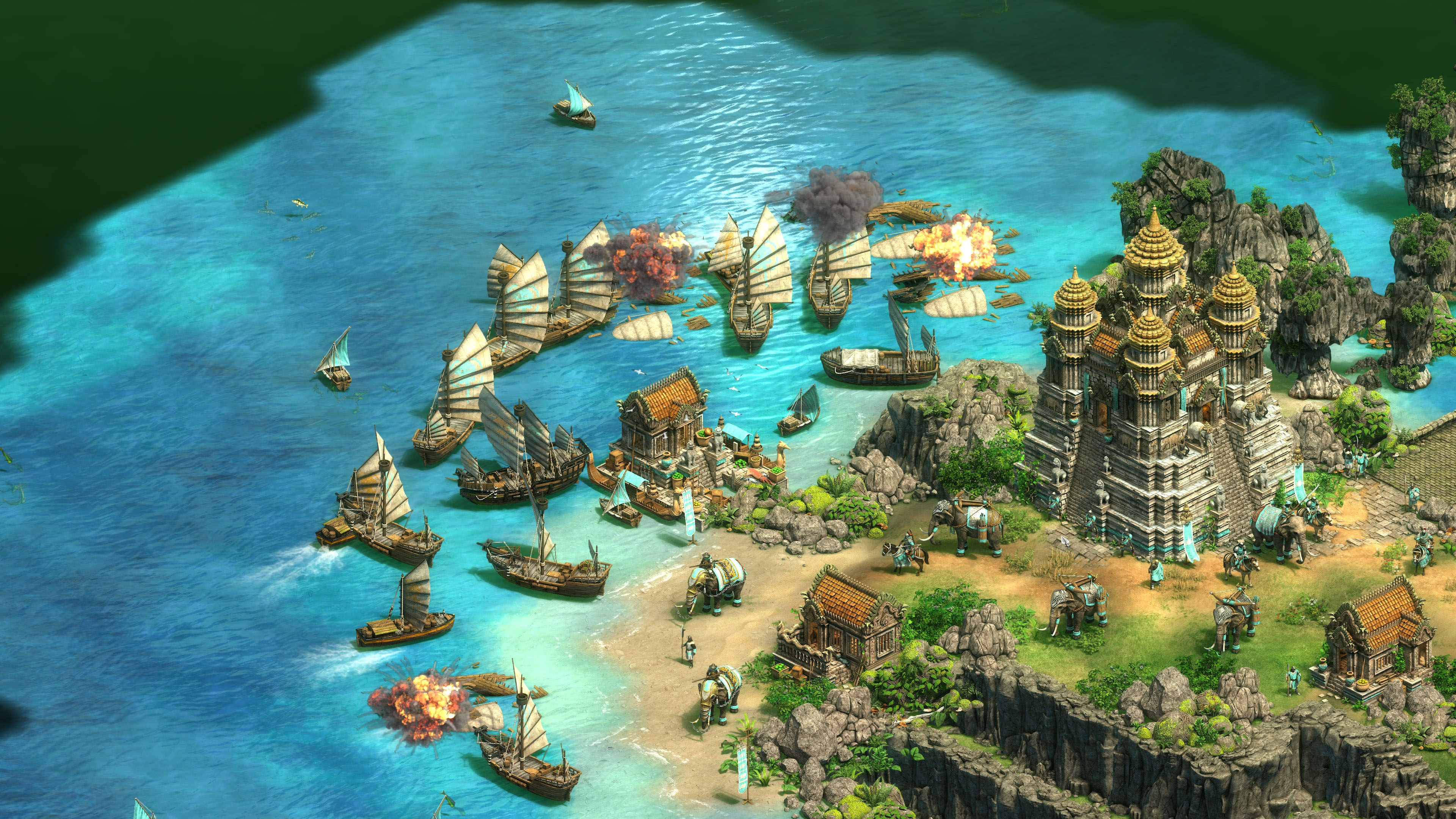 Age of Empires 2: Definitive Edition - batalha naval