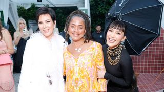 Prince Harry and Meghan Markle Kardashians - (L-R) Kris Jenner, Doria Ragland, and Kim Kardashian attend the TIAH 5th Anniversary Soiree at Private Residence on August 26, 2023 in Los Angeles, California.