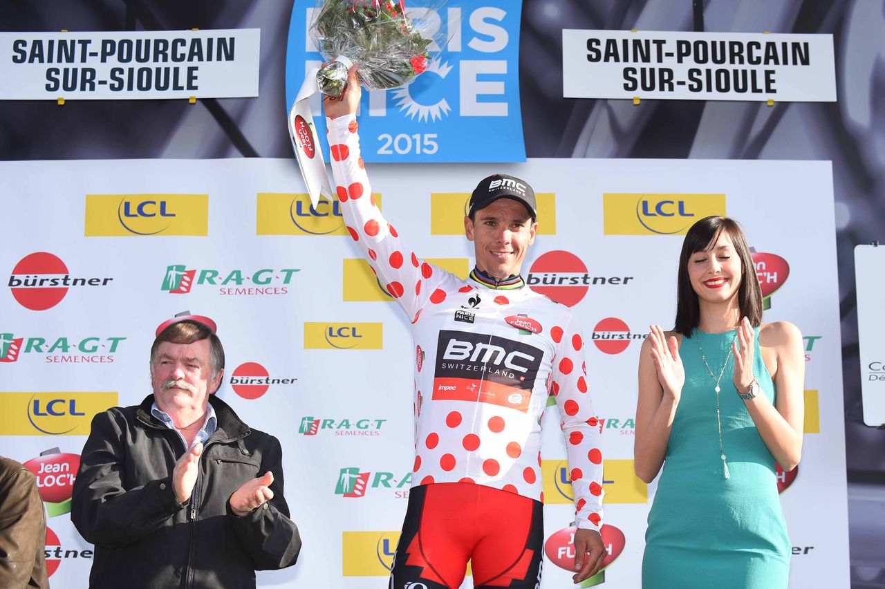 Philippe Gilbert (BMC) in polka dots at Paris-Nice