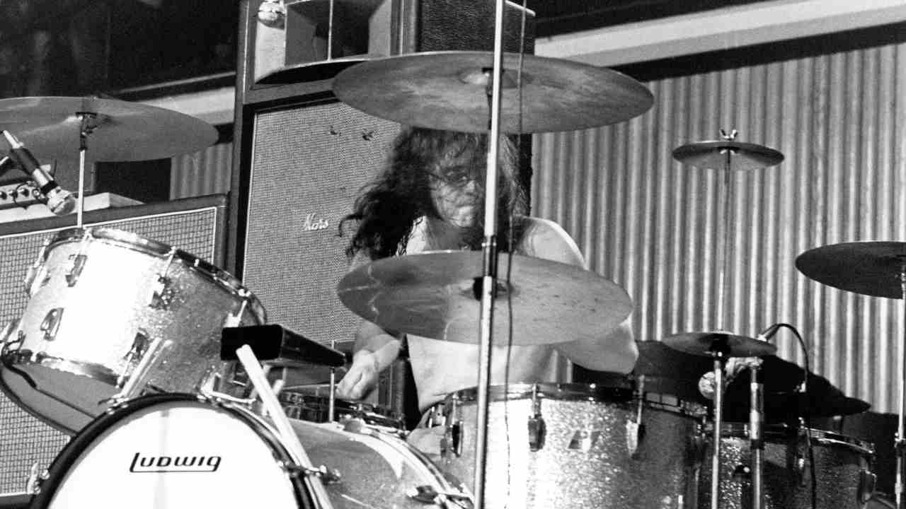 Deep Purple&amp;rsquo;s Ian Paice performing onstage in 1972