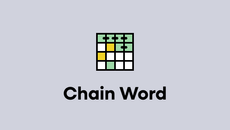 Chain Word on a gray background