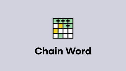 Chain Word on a gray background