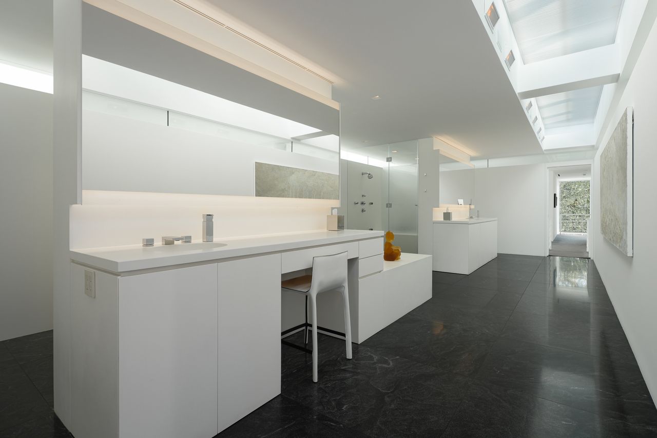 The house's private living areas
