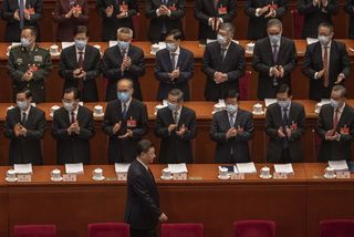 President Xi Jinping at the National People’s Congress in March 2021