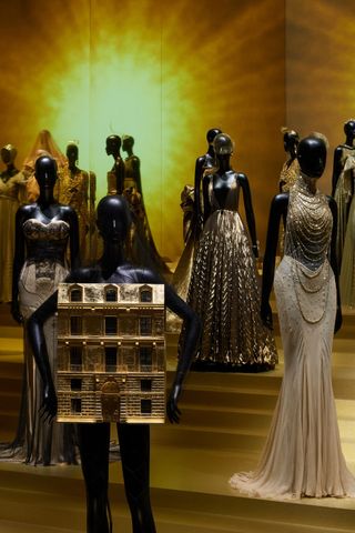 Dior J'adore exhibition dresses