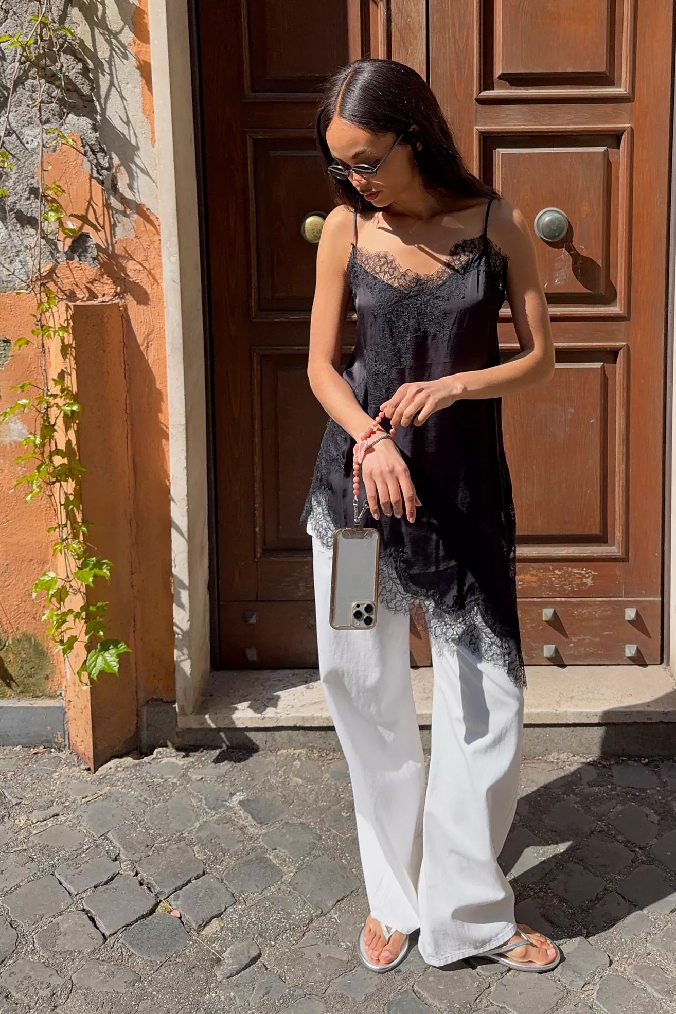Lyrebird Heirloom Lace Asymmetrical Camisole