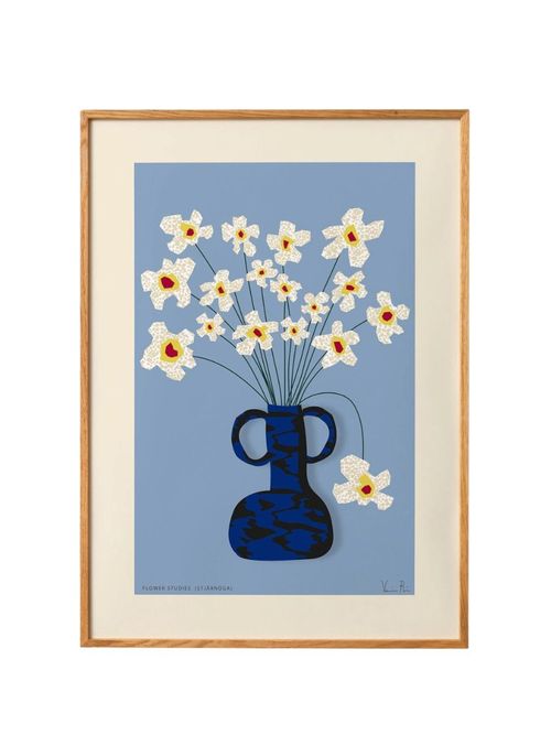 Paper Collective |&nbsp;Red Green Black Flower Studies 04 Stj&auml;rn&ouml;ga Stjrnga Wall Art