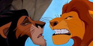 Mufasa and Scar from The Lion King (1994).
