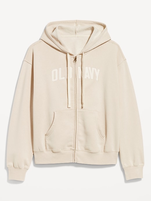 Logo Zip Hoodie Sweatshirt