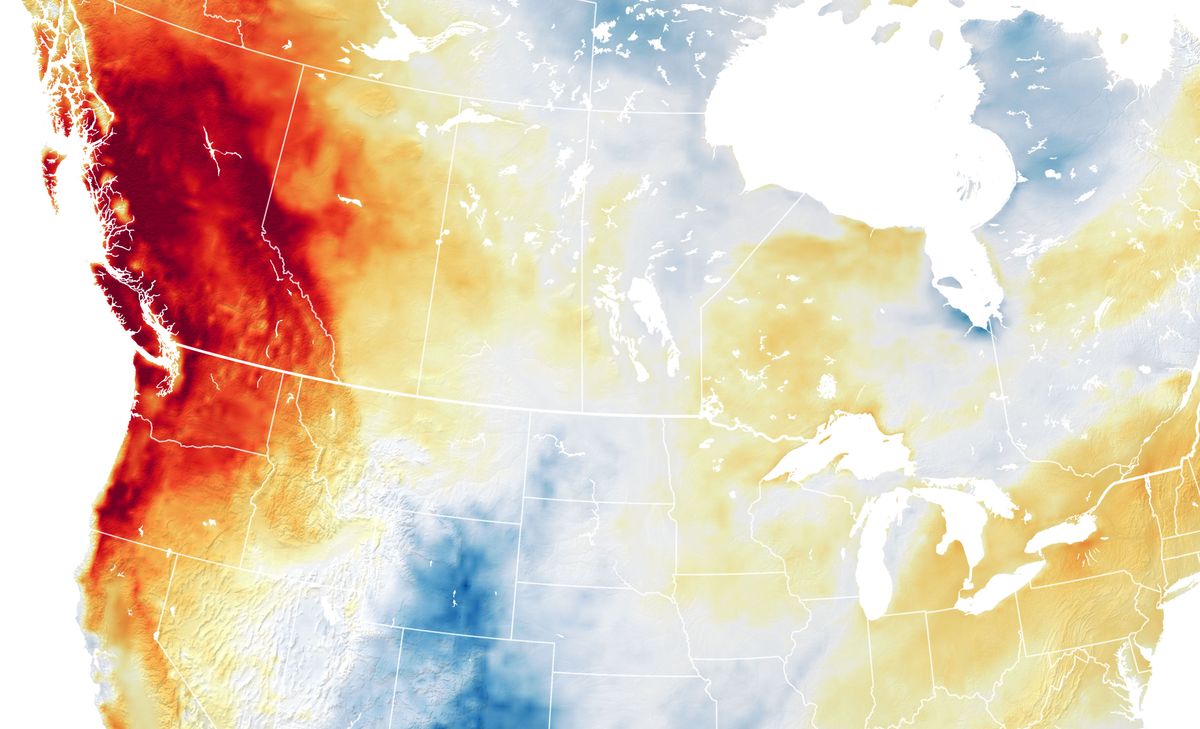 A dangerous 'Omega block' is trapping scorching hot air over the US and Canada