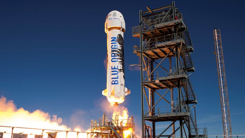 Image of Blue Origin&#039;s New Shepard rocket
