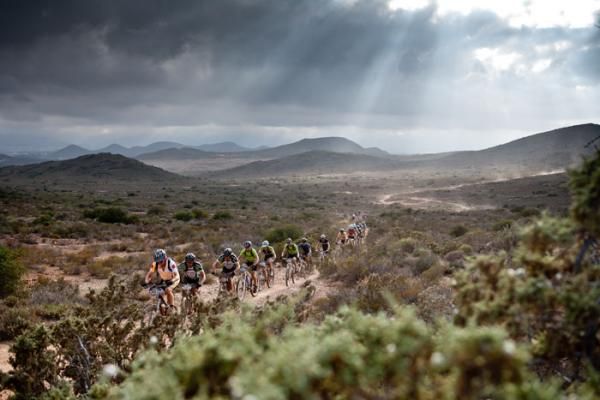 Riders make their way through the Breede River Valley