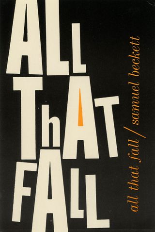 Book jacket, All That Fall, by Samuel Beckett, Grove Press, 1957. Credit: Arden Kuhlman Riordan 