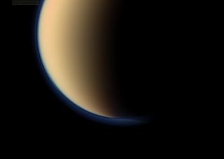 Titan’s Orangey Blue Haze Up Close