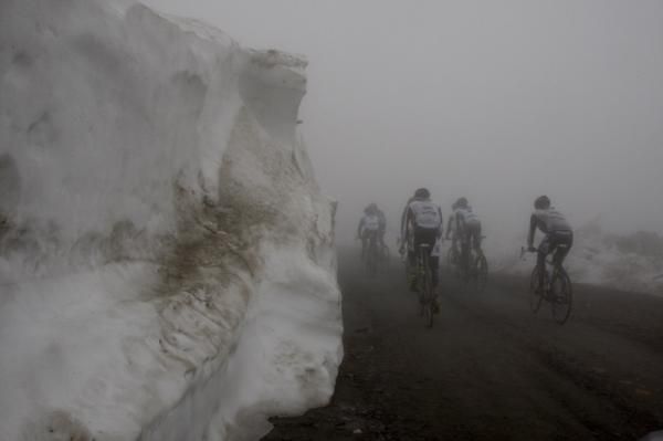 Heavy banks of snow