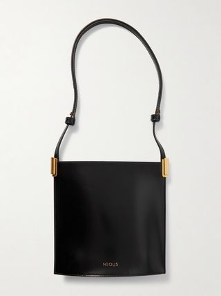 Dorado 1.0 Glossed-Leather Shoulder Bag