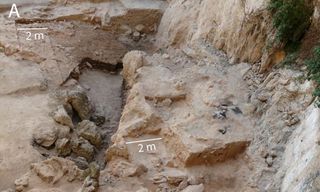 El Salt, the excavation site where fossil poop was found.