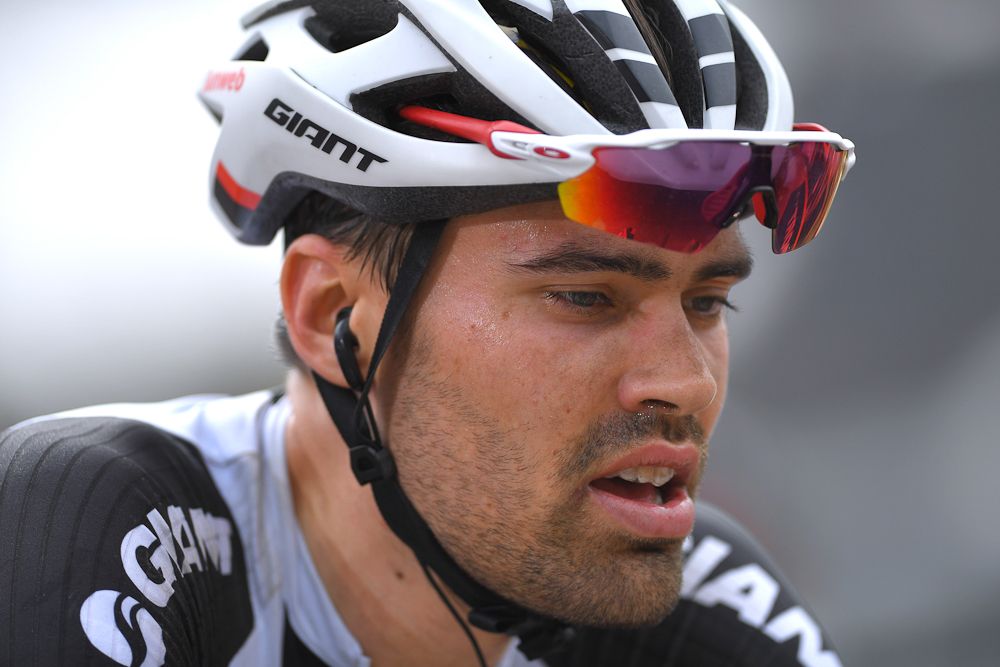 Tom Dumoulin after the stage 20 finish at the Giro