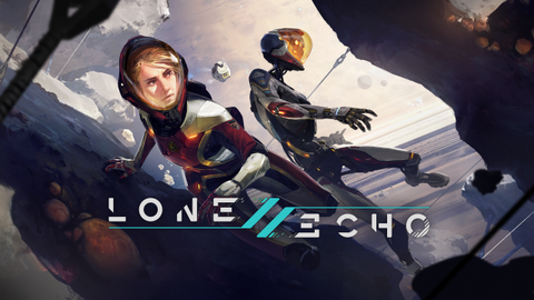 Lone Echo 2 keyart showing Liv and Jack in space suits