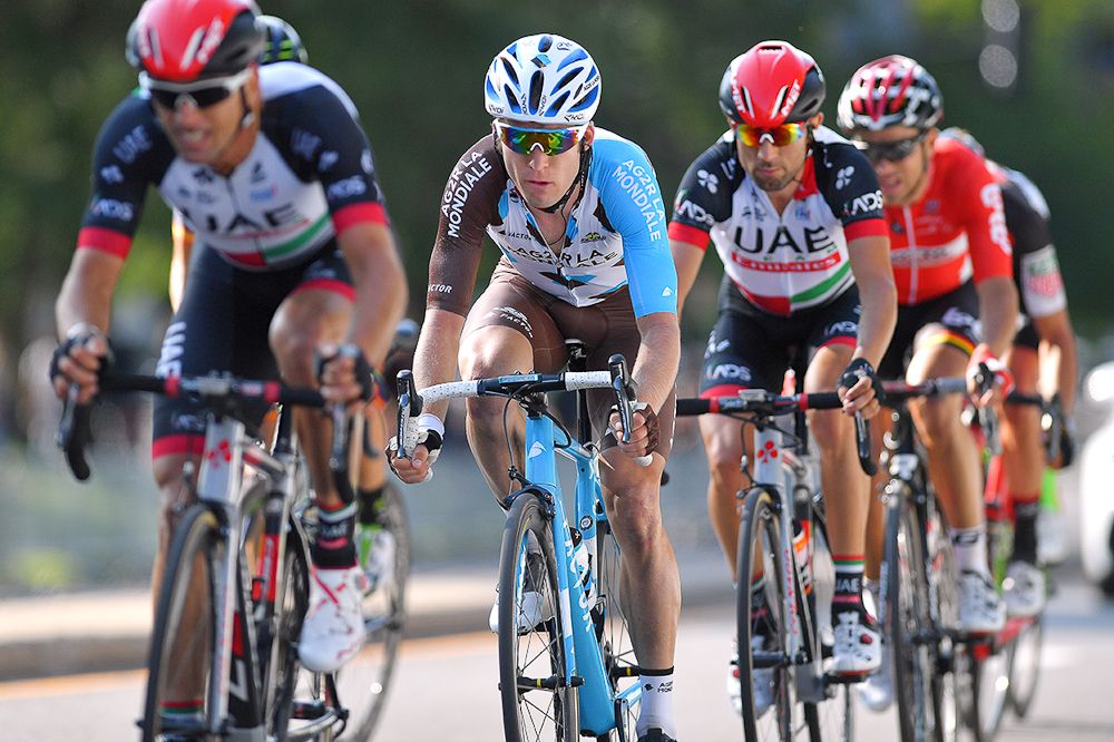 Jan Bakelants in the breakaway