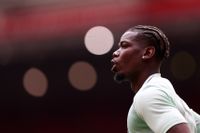 LIVERPOOL, ENGLAND - AUGUST 09: Paul Pogba of AS Monaco warms up during the during the pre-season friendly match between Liverpool FC and AS Monaco at Anfield on August 09, 2026 in Liverpool, England. (Photo by Naomi Baker/Getty Images)