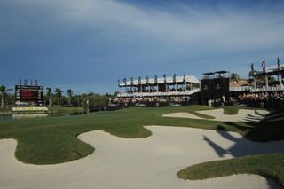Trump National Doral 18th hole pictured