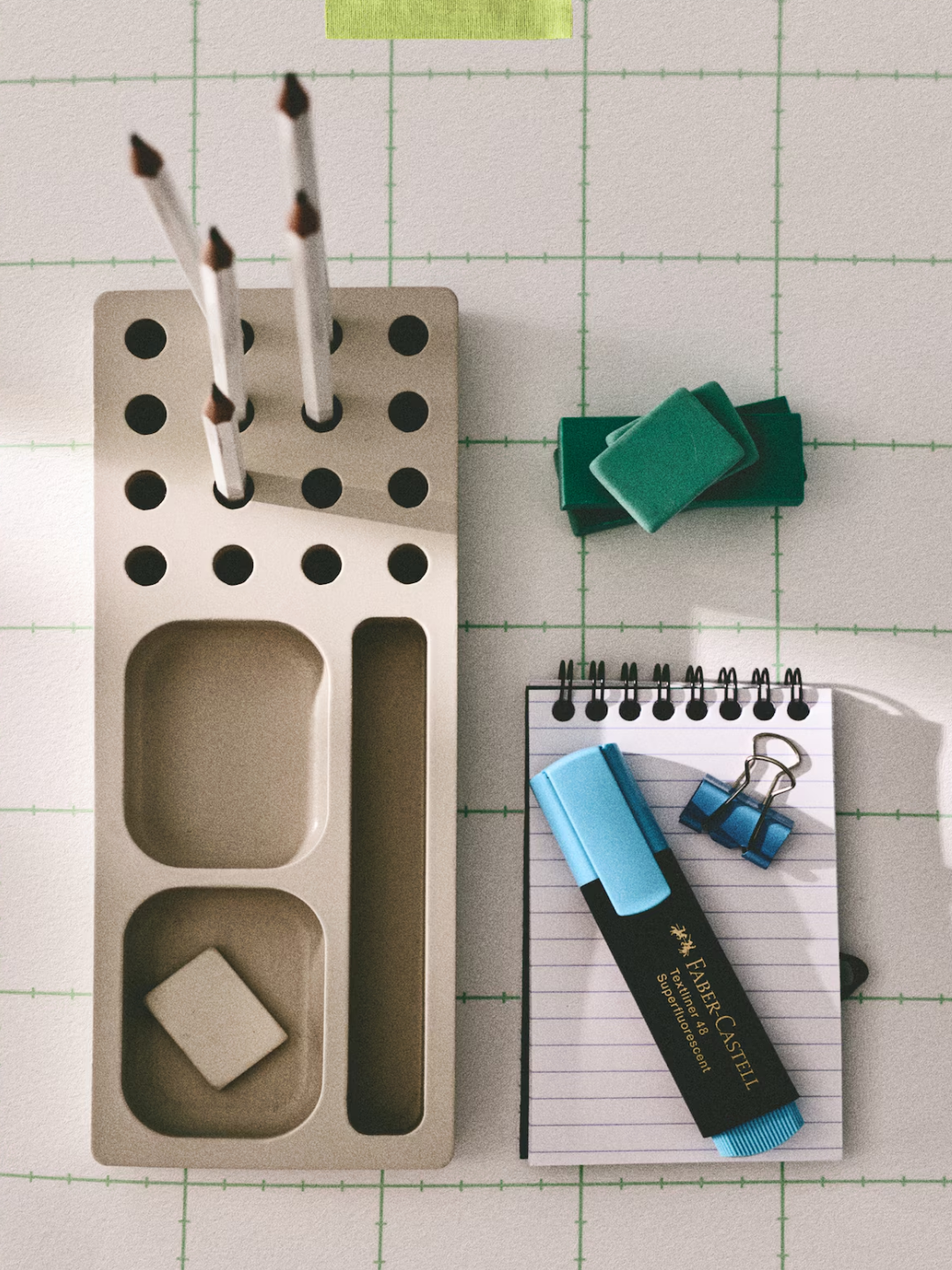 A light beige stationery organizer from H&amp;amp;M