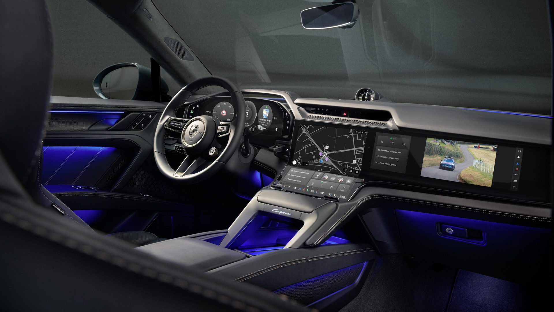 Porsche Cayenne Electric interior