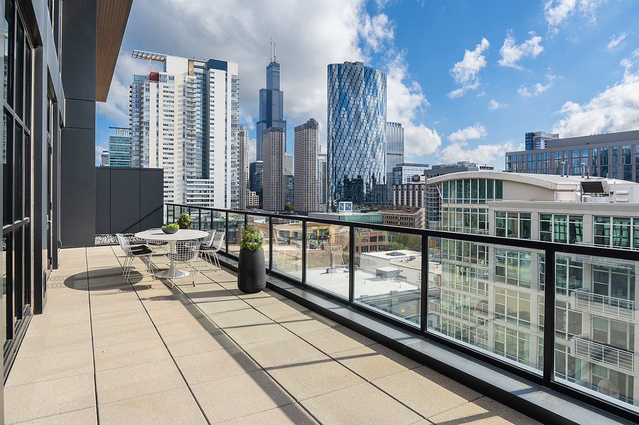 A balcony in Chicago