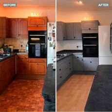 before and after kitchen makeover