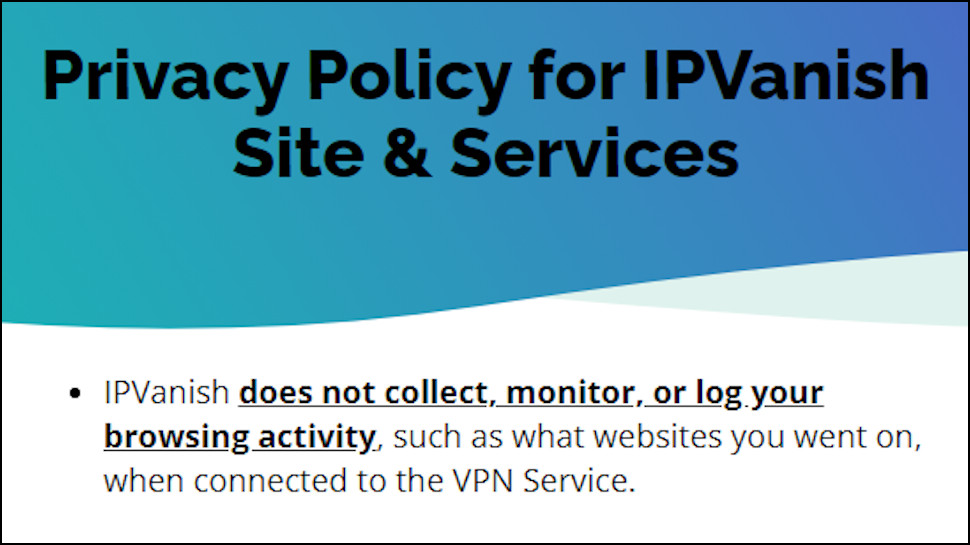 IPVanish Zero Logging