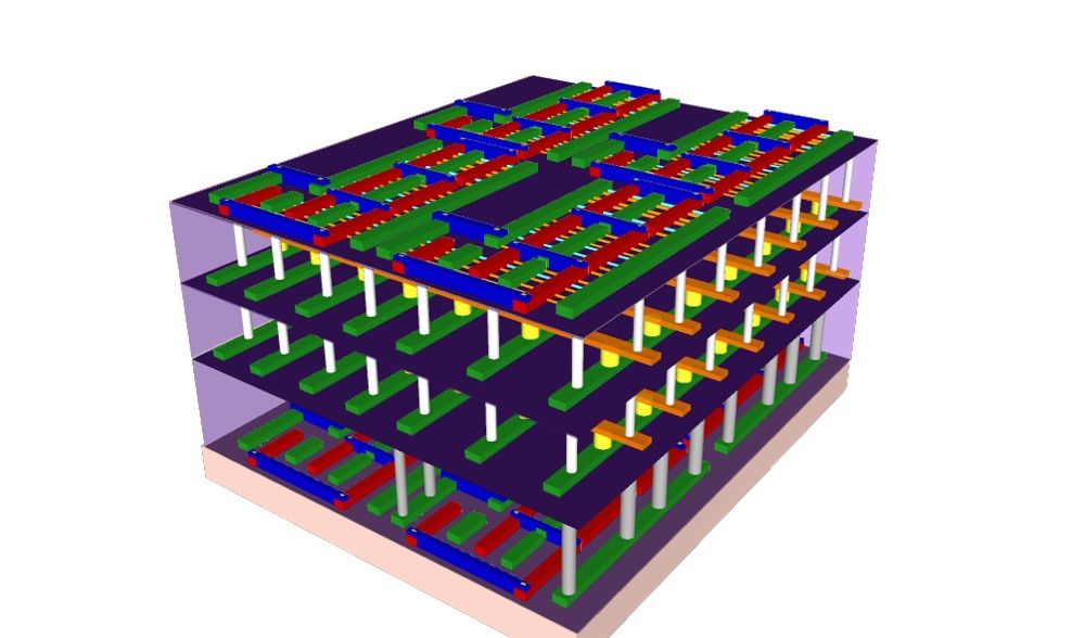 carbon nanotube 3d stacked chip