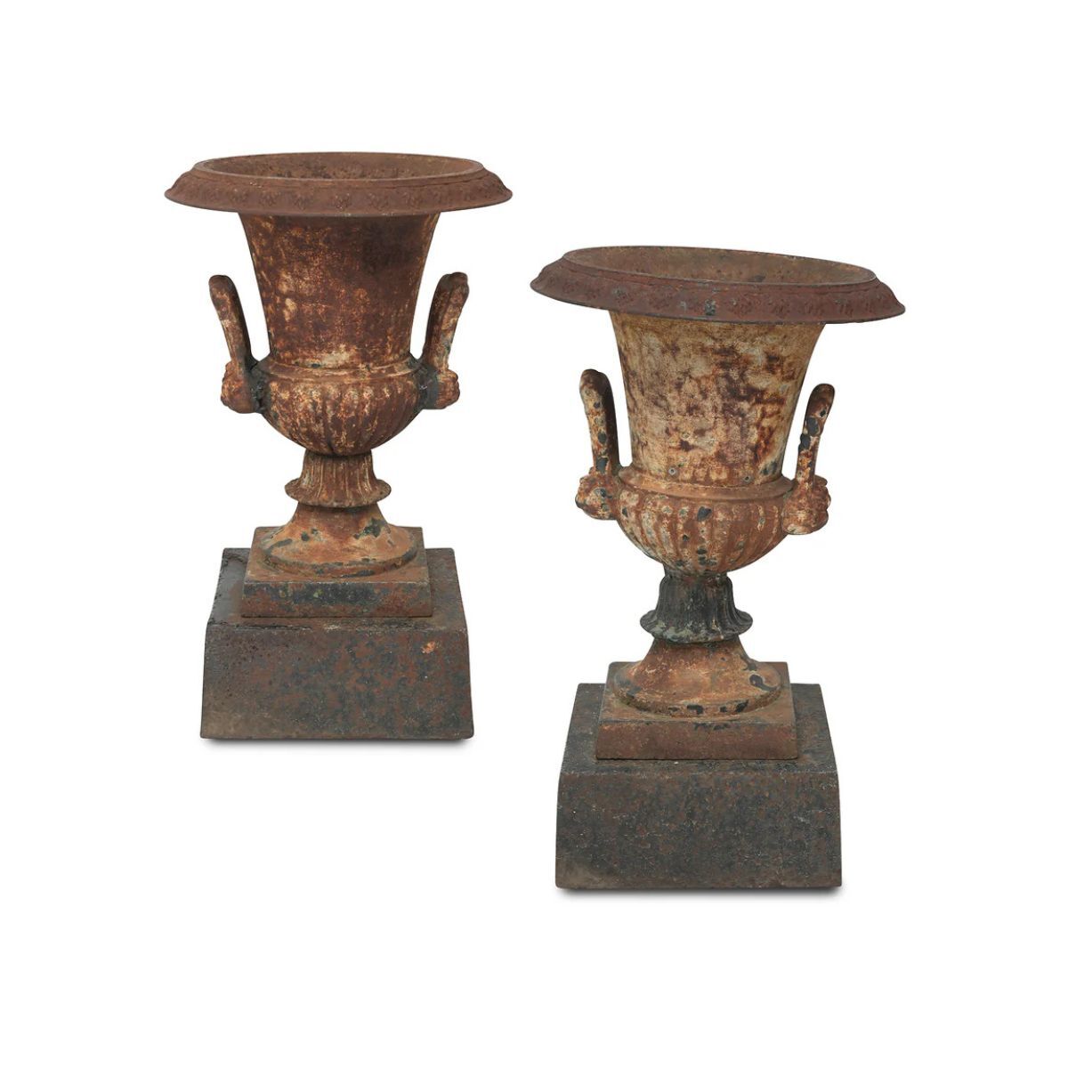 Antique style terracotta urns