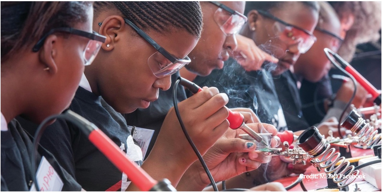 African girls develop first African space satellite