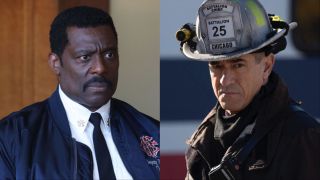 Eamonn Walker as Boden and Dermot Mulroney as Pascal in Chicago Fire