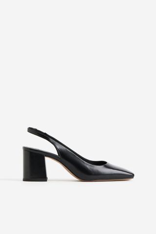 Block-Heeled Slingbacks