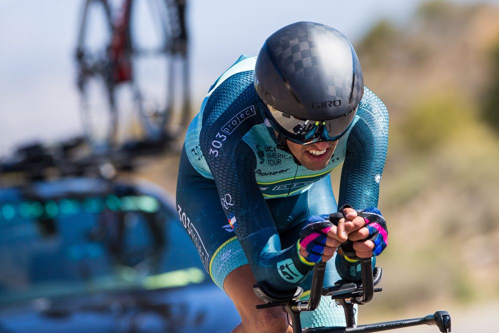 Isaiah Newkirk (303 Project) during stage 3 of the Tour of The Gila