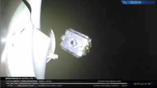 Bangabandhu Satellite-1, the first satellite for Bangladesh, is deployed in orbit after its successful launch aboard SpaceX's first Falcon 9 Block 5 rocket on May 11, 2018.