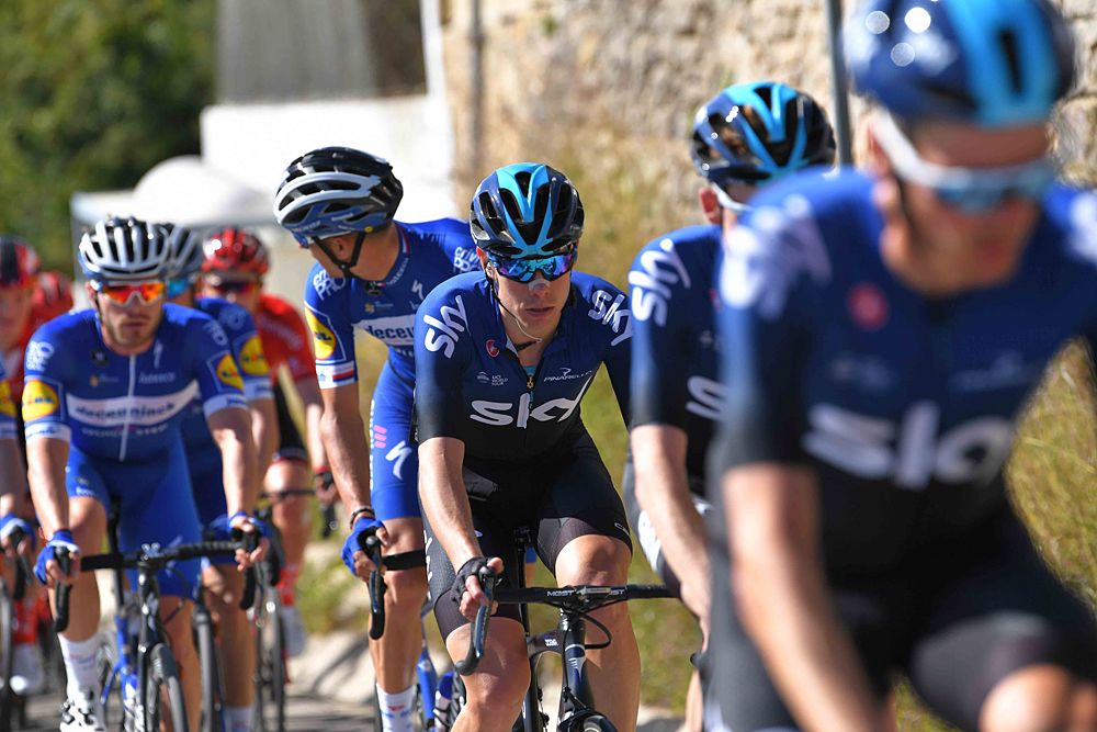 Team Sky and David de la Cruz at Volta ao Algarve