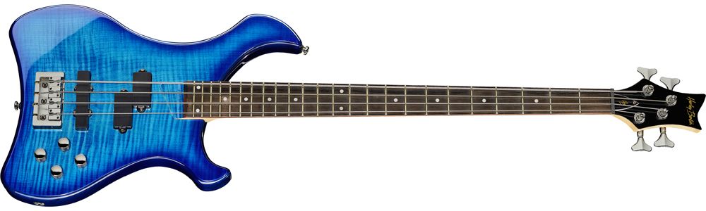 Harley Benton Marquess Blue Stain four-string