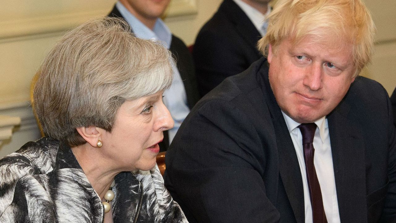 Theresa May and Boris Johnson