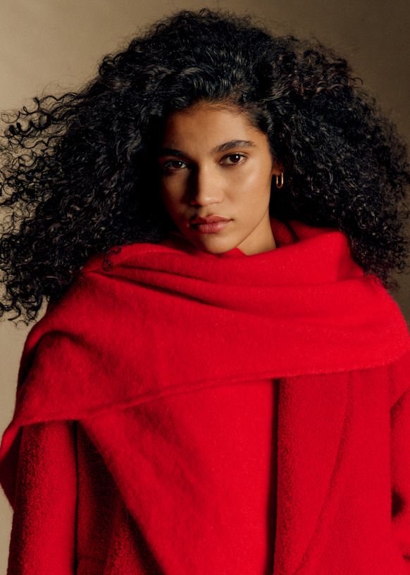 Marianne Scarf - Red - Baby Alpaca - Sézane