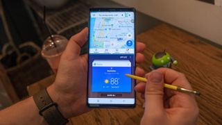 The Note 9 has an older version of Android but comes with a stylus