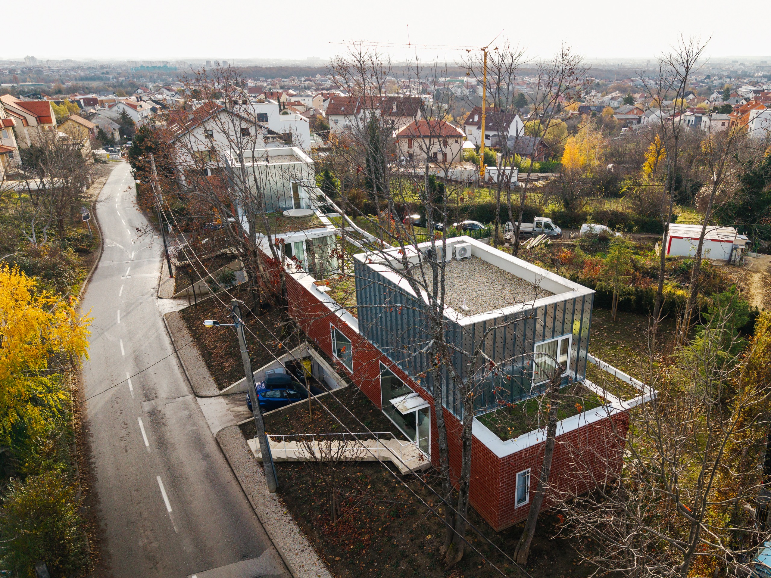 Aerial view of the Double-Villa Bukovac