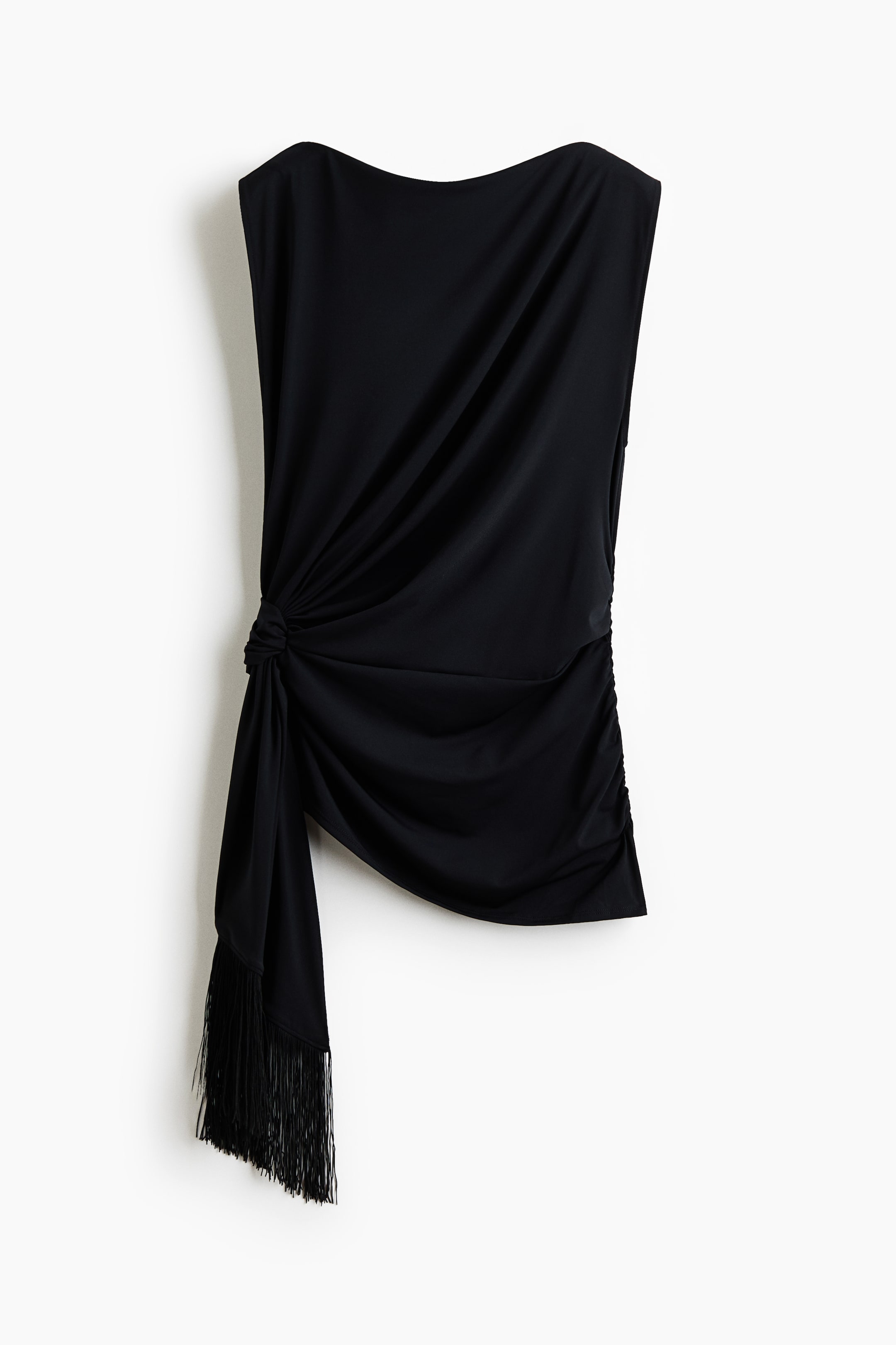 Draped Tie-Detail Top